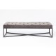 Banqueta Crossover Cinzento/Preto 150x40cm