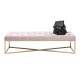 Banqueta Crossover Rosa/Dourada150x40cm-84086 (5)