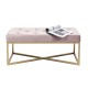 Banqueta Crossover Rosa/Dourada 90x40cm-84087 (5)