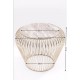 Mesa de Apoio Beam em mármore Cinzento Dourado Ø43cm-83737 (7)