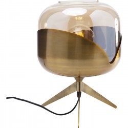 Candeeiro de Mesa Dourado Goblet Ball