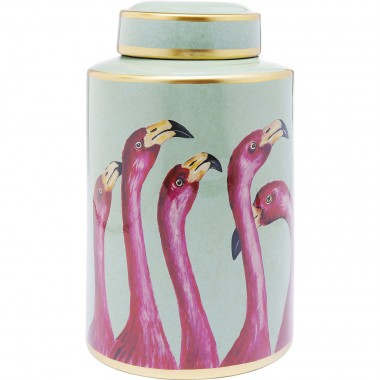 Pote Decorativo Flamingos 29cm