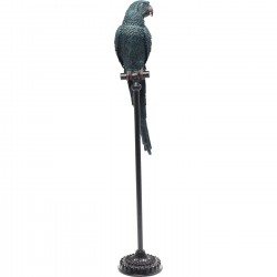 Peça Decorativa Parrot Azul esVerdeado