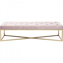 Banqueta Crossover Rosa/Dourada150x40cm-84086 (8)