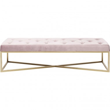 Banqueta Crossover Rosa/Dourada150x40cm-84086 (8)