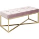 Banqueta Crossover Rosa/Dourada 90x40cm-84087 (6)