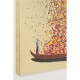 Tela a Óleo Flower Boat Gold vermelho 160x120cm