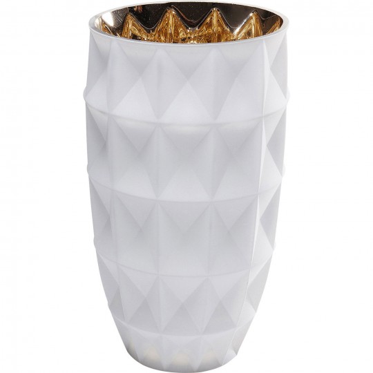 Vaso Precious Triangle Branco 25cm-61734 (4)