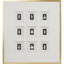 Quadro c/ moldura Ancient Art Nove 110x100cm