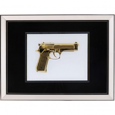 Quadro c/ moldura Espelho Gun Gold 80x60cm-61576 (5)