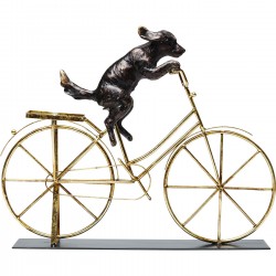 Peça Decorativa Dog With Bicycle