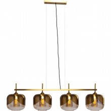 Candeeiro Suspenso Goblet Quattro Dourado Ø25cm