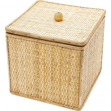 Caixa decorativa Bamboo Square 21x21cm