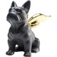 Peça Decorativa Sitting Angel Dog Dourado/Preto-38719 (4)