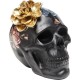 Peça Decorativa Flower Skull 22cm-68029 (6)
