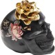 Peça Decorativa Flower Skull 22cm-68029 (7)