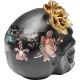 Peça Decorativa Flower Skull 22cm-68029 (8)