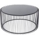 Mesa de Centro Wire Uno Preta Ø80cm