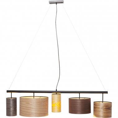 Candeeiro de Tecto Parecchi Wood Colore 140cm