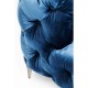 Sofá Look 180cm em veludo Azul