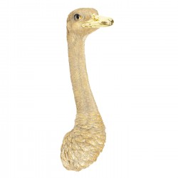 Decoração de Parede Ostrich Dourada