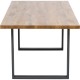 Mesa Jackie Oak Crude Steel 160x80