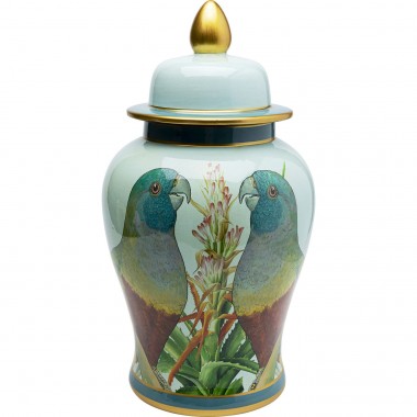 Pote Decorativo Parrot Couple 48cm