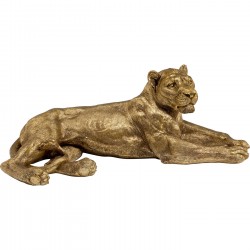 Peça Decorativa Lion Gold