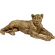 Peça Decorativa Lion Gold