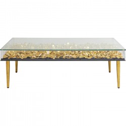 Mesa de Centro Gold Flowers 120x60cm