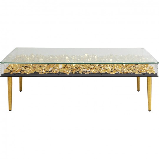 Mesa de Centro Gold Flowers 120x60cm