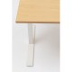 Secretária Smart Branco/Faia 160x80cm