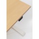 Secretária Smart Branco/Faia 160x80cm