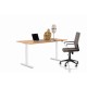 Secretária Smart Branco/Faia 160x80cm