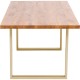 Mesa Jackie Oak Brass 160x80