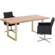 Mesa Jackie Oak Brass 160x80