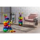 Objeto Decorativo Sitting Rabbit Rainbow 80cm