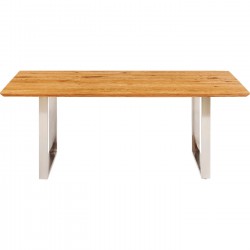 Mesa Symphony Carvalho | Pés Cromados 160x80cm