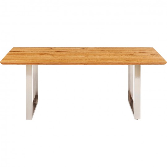 Mesa Symphony Carvalho | Pés Cromados 160x80cm