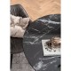 Mesa Solo Marble Preto Ø 110cm