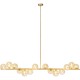 Candeeiro de Teto Scala Balls Dourado 150cm