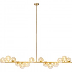 Candeeiro de Teto Scala Balls Dourado 150cm