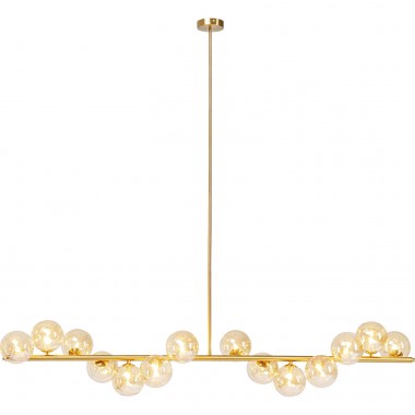 Candeeiro de Teto Scala Balls Dourado 150cm