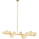 Candeeiro de Teto Scala Balls Dourado 150cm