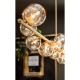 Candeeiro de Teto Scala Balls Dourado 150cm