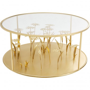 Mesa de Centro Flower Meadow Dourada Ø80cm-85062 (8)