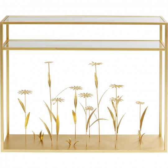 Consola Flower Meadow Dourada 100cm-85066 (11)