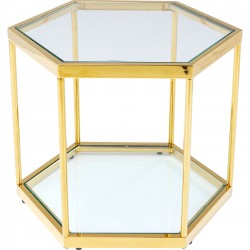 Mesa de Centro Comb Dourada 45cm