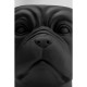 Vaso de plantas Decorativo Bulldog Preto