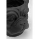 Vaso de plantas Decorativo Bulldog Preto